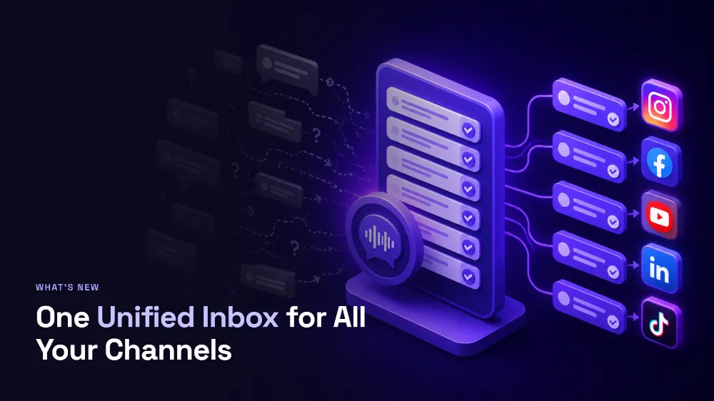 A unified social media inbox: fewer tabs, better context
